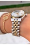 Yellow Silver Color - Women's Wristwatch - with Bracelet Gift 010Dkl00-781 - 3