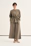 Women's Modal Pleated Culotte Trousers Khaki - 2