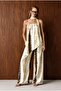 Tess Patterned Suit Beige