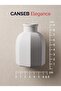 9X6.5Cm - Matte White - Octagonal Mini Vase - Hand-Painted Craftsmanship - 9cm Mini Vase