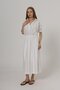 Elastic Waist Dress - White - 2