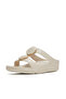 Women's Fino Marbled-Stone H-Bar Slides - 4