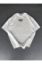 Printed Oversize Crew Neck T-Shirt - White