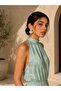 Elegant Chic Luxury Design Natural Stone Gold Tarnish-Resistant Plating Sunray Earrings Turquoise Blue - 2
