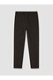 Özmarka New Season Brown Regular Fit Pleated Men's Trousers - 8