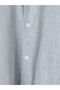 Özmarka New Season Blue Regular Fit Dobby Men's Shirt - 6