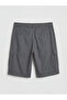 Xside Anthracite Regular Fit Gabardine Men's Cargo Shorts - 6