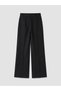 Ozmarka New Season Black High Waist Wide Leg Women's Trousers - 7