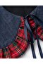 Elite Plaid Denim Collar - 2