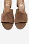 Delavie Earth Suede Genuine Leather Women's Thick Heeled Slippers - 2