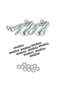 10 Pcs Galvanized Hex Head Coach Screws with Washer & Plug Woodworking for Holding Together Heavy Timber and Concrete Working 6mm, Length 2 Inch