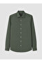 Ozmarka New Season Green Slim Fit Dobby Men's Shirt - 4