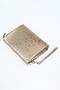 Women's Star Embroidered Portfolio Handbag Stylish Clutch Bag with Wrist Strap - 2