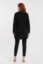 Women's Knitwear Brown Suede Coat with Faux Fur Detail on the Sleeves - 2