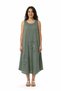 100% Organic Cotton Women's Daisy Detailed Sleeveless Authentic Dress - 5