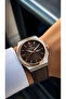 Men's Wristwatch-Brown Leather Strap-Stainless Steel Case-With Special Box and Bracelet Gift.Hm27780D01-3 - 6