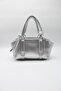 Women's Knot Handle, Ring Detail, Inner Pocket, Zippered Hand, Arm and Shoulder Bag - 3