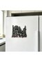 3D Metallic Dubai Skyline Fridge Sticker with Burj Khalifa, Burj Al Arab, Ferris Wheel, Camel, & Palm Tree. Perfect UAE National Day gift idea, travel souvenir, & stylish kitchen fridge decal. - 2