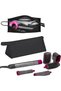 Travel Case for Dyson Bag Protective Case for Dyson Airwrap Shark Flexstyle Styler Supersonic Hair Dryer PU Leather Waterproof Black 1Pc