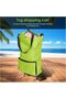 Wheeled shopping cart (1 piece), foldable, eco-friendly, handle for grocery shopping (rose red). - 2