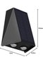 Solar lamp wall spotlight clear wall lamp wireless UP Down outdoor lamp 1300 mAh warm white modern outdoor lamp solar lamp outdoor wall lamp premium - 3