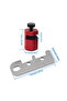 Woodworking framing square step gauge set with bracket, fence knob guide, and carabiner - 2