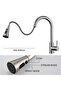 Pull-out kitchen faucet with spray nozzle, high-pressure kitchen faucet, 2 water speed settings, 360° rotating sink faucet, kitchen mixer faucet... - 3