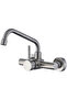 Faucets, kitchen sink faucets, double-hole wall-mounted mixer faucets, rotary spouts, single-handle bathroom faucets