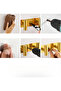 1-Pack Hat and Coat Wall Hanger - 5 Hooks for Robes, Bags, Keys, and Towels - Bathroom Towel Rack - Black - 2
