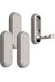 4-pack foldable wall hooks, 90-degree folding hooks, concealed coat hooks, suitable for bedrooms and bathrooms, silver.