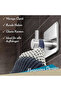 No-drill towel rack set, 10 pieces - Stainless steel bathroom towel hooks with adhesive pads, self-adhesive hooks. - 4