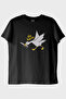 Do Harm Concept Goose Printed Black T-Shirt