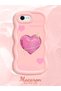 iPhone 6 Plus/6S Plus Compatible Case with Sweet Pink Hearts Motifs Three-Color Options