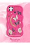 Realme C21Y/C25Y Compatible Wavy Frame Moon Butterfly and Flower Pattern Silicone Phone Case