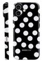 iPhone 17 Black Polka Dot Essential Slim Full Coverage Glossy Print Camera Protected Hard Phone Case