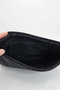 Black Women's Stylish Straw Patterned Daily Hand and Shoulder Bag with Adjustable Strap - 5