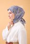 Velora Scarf Vintage Paisley Blue Gray - 4