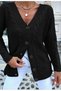Women's Hair Weave Knitwear Cardigan - 3