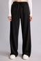 Straight Fit Stretchy Waisted Basic Sweatpants - Black - 3