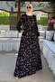 Bihter Navy Blue Dress - 8