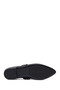 Women's Black Buckle Leather Ballerinas Af180006Dv - 4