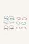 School Girl 12-Piece Rubber Hair Clips I2593A8Ns