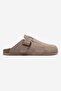 Verdolli Men's Genuine Leather Slippers Mink Suede - 2