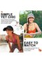 Three-piece sun hat set - Sun hat - UV protection - Quick-drying - Women's sun hat - Knit hat - Summer beach hat - Sports hat - White, beige and pink - 2