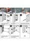 50-piece set of eccentric furniture connectors, furniture connectors, cabinet connectors, furniture screws, M6*40MM - 3