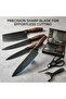 6-Piece Kitchen Knife Set with Scissors & Peeler, Ultra-Sharp Chef Knives for Meat & Vegetable Prep, Ergonomic Handle Cooking Cutlery Set for Home Kitchens, Chefs & Daily Cooks - 7