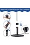12-piece set of patio umbrella base accessories, plastic parasol bracket replacement parts, wear-resistant umbrella base bracket hole rings and screws - 3