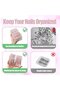 Transparent Three-Layer PET Artificial Nail Storage Box with Double-Sided Adhesive for Nail Displays and Salon Supplies, 15×8×4.5 cm - 4