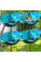 Bird Water Bottle - 14*14*65 cm - High-quality alloy material - Elegant floral design - Garden decoration - Pet supplies - Blue - 3