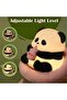 Cute Dimmable Panda Silicone LED Night Light with RGB Color Changing Modes for Kids - 3